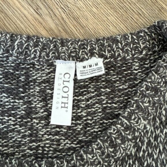 Cloth by Design Green-Gray Knit Sweater Dress with Side Lace-Up Detail | Size M - Picture 4 of 5